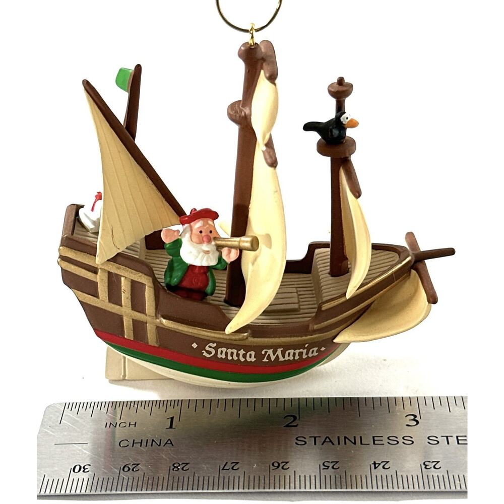 Hallmark Keepsake Santa Maria Ornament 1992 Collectors Club Ornament - Picture 4 of 8